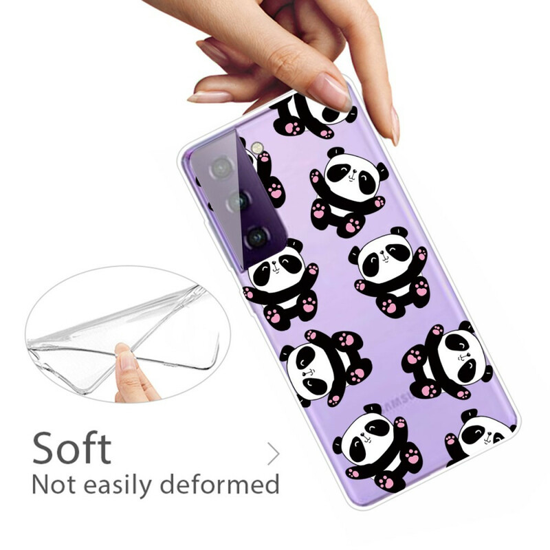 Coque Samsung Galaxy S21 5G Top Pandas Fun