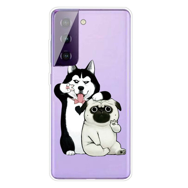 Coque Samsung Galaxy S21 5G Drôles de Chiens