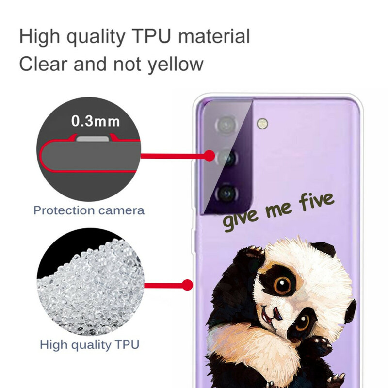 Coque Samsung Galaxy S21 5G Panda Give Me Five