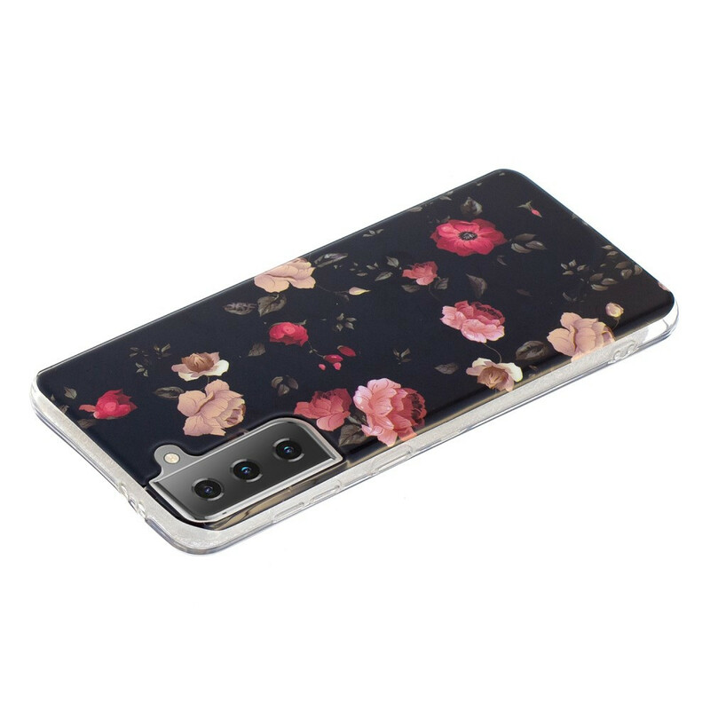 Coque Samsung Galaxy S21 5G Série Floralies Fluorescente