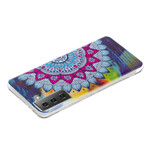 Coque Samsung Galaxy S21 5G Mandala Coloré Fluorescente