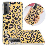 Coque Samsung Galaxy S21 5G Marbre Style Léopard