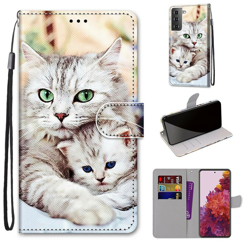 Housse Samsung Galaxy S21 5G Famille de Chats