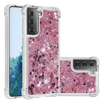 Coque Samsung Galaxy S21 5G Désires Paillettes