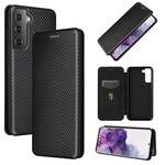 Flip Cover Samsung Galaxy S21 5G Fibre Carbone