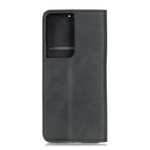 Flip Cover Samsung Galaxy S21 Ultra 5G Cuir Fendu Vintage