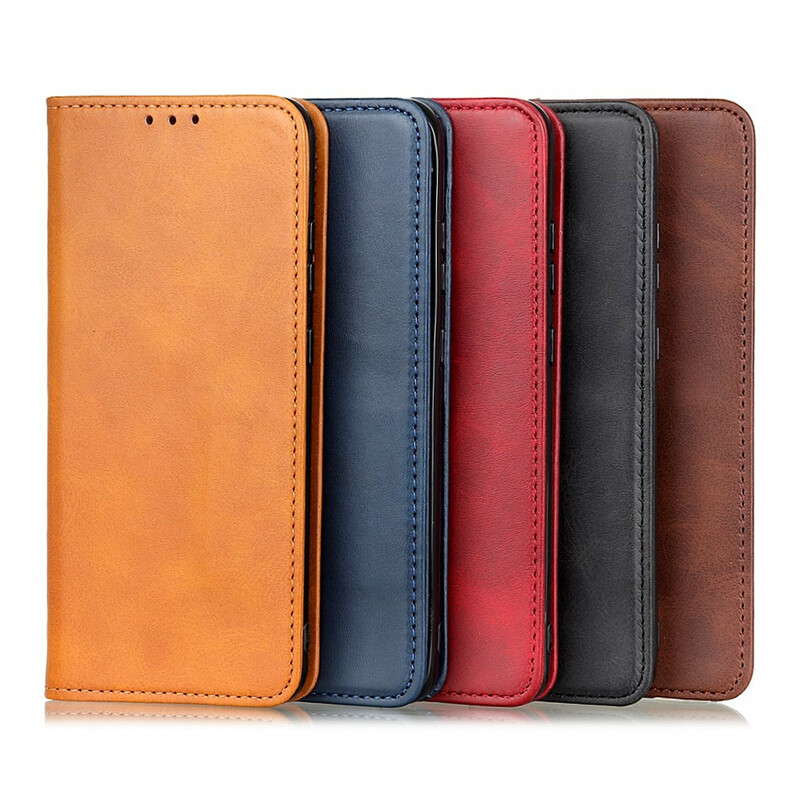 Flip Cover Samsung Galaxy S21 Ultra 5G Cuir Fendu Vintage