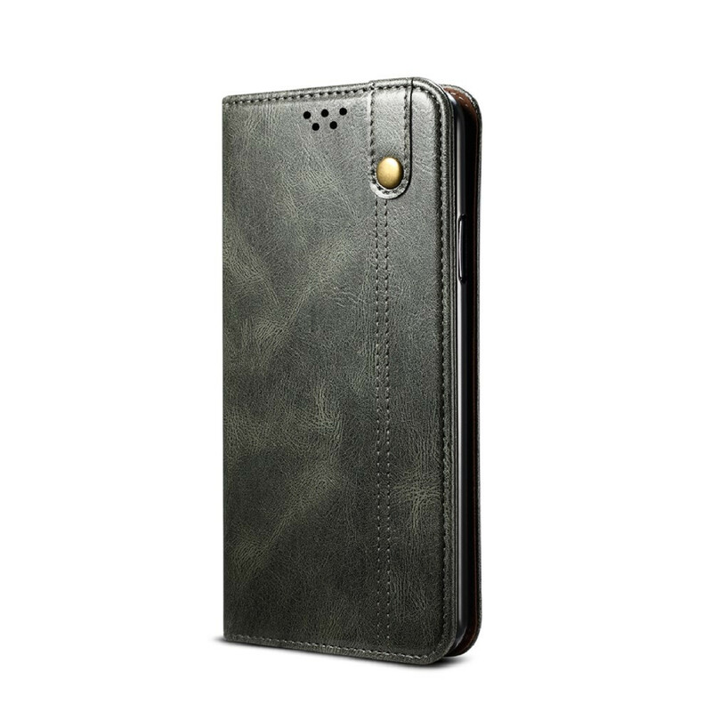 Flip Cover Samsung Galaxy S21 5G Simili Cuir Ciré